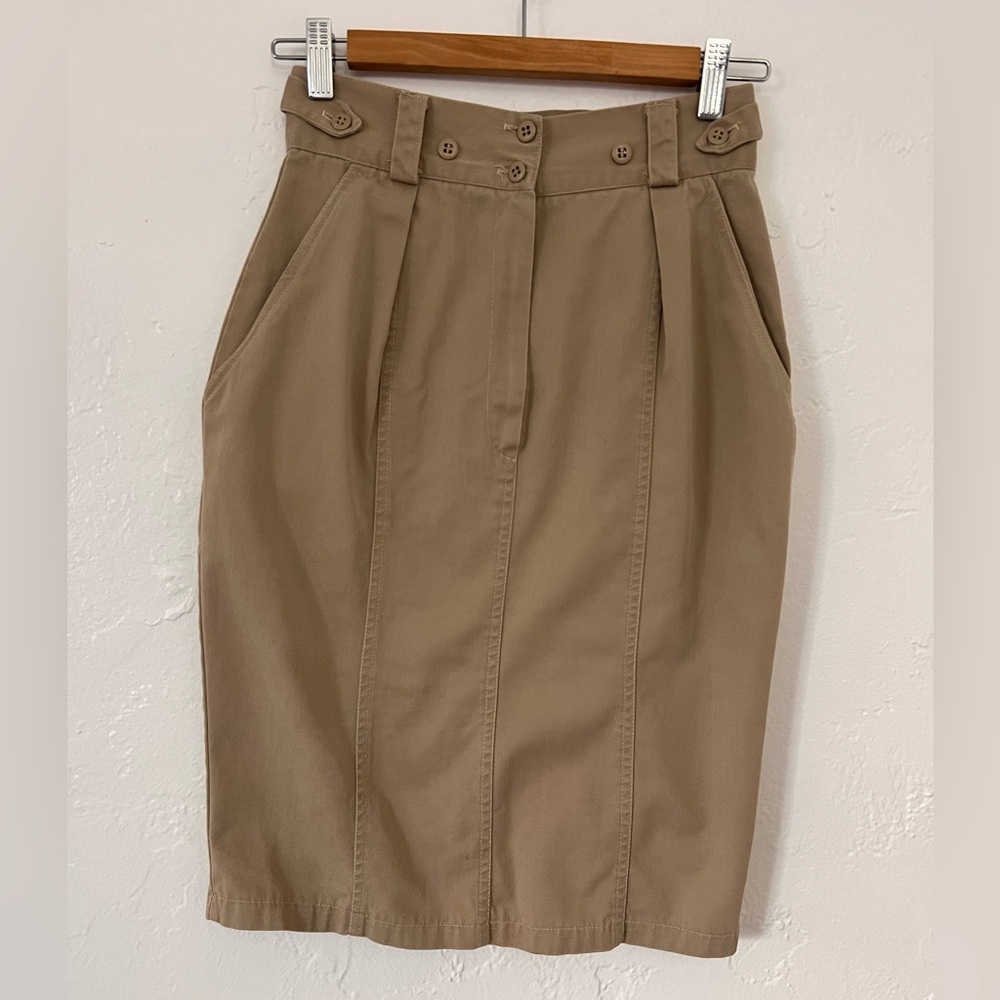 Tarazzia beige pencil skirt